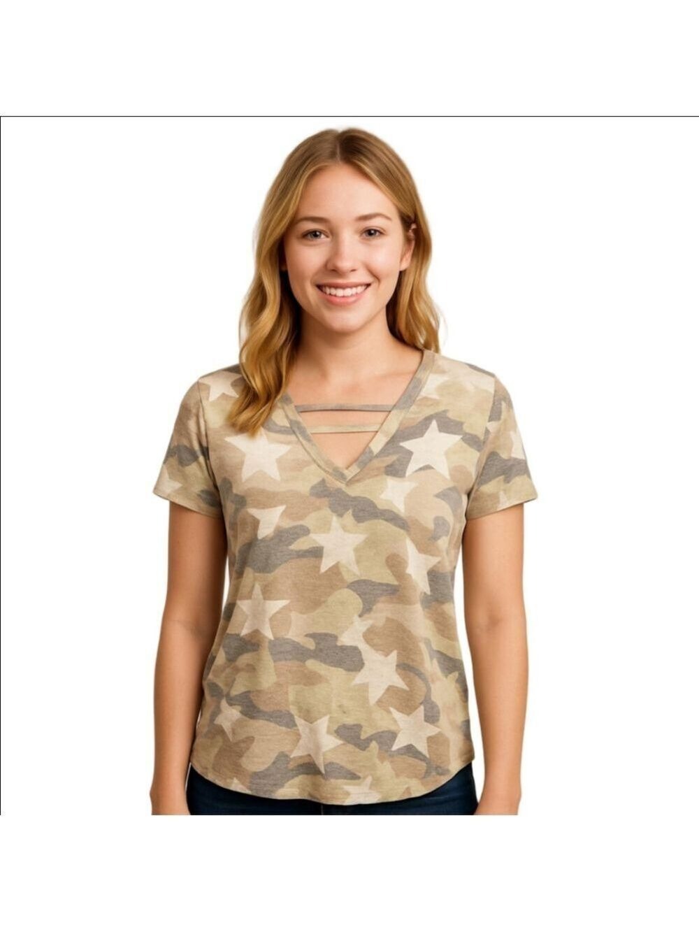 Bibi Camouflage T-Shirt Women's Small